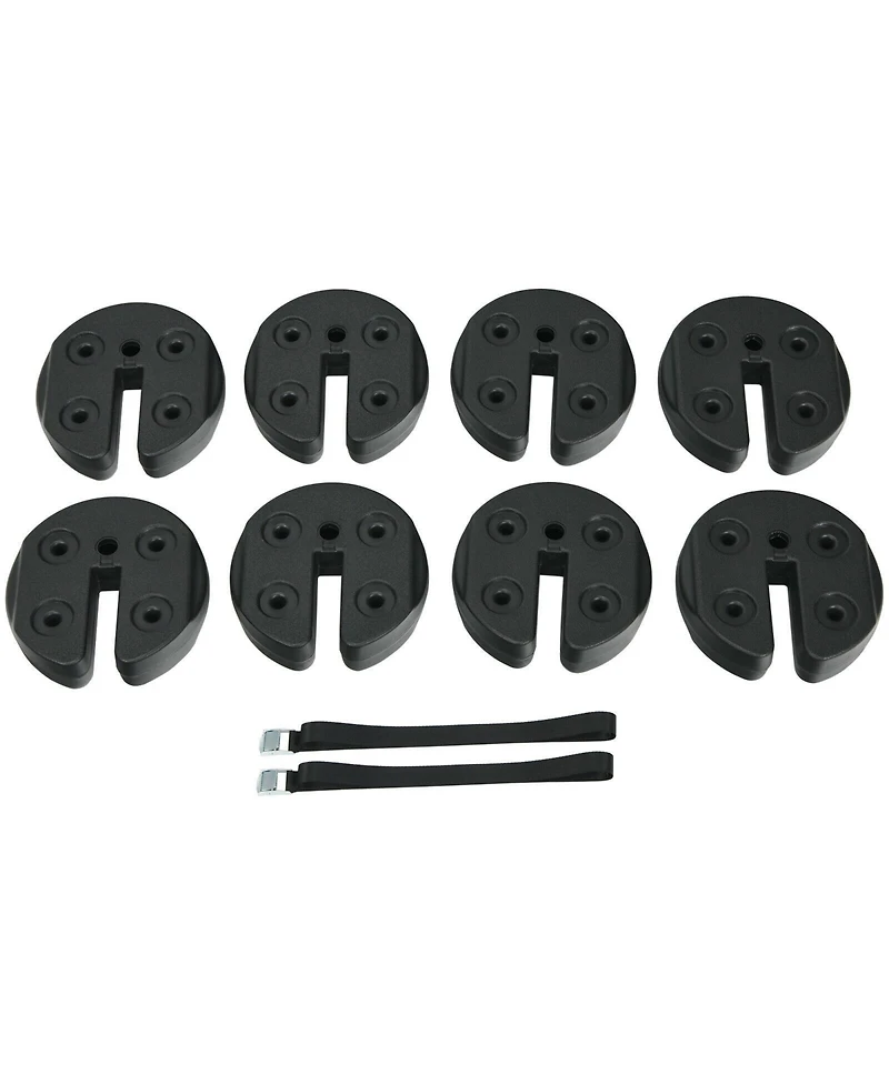 Vebreda 8 pieces Weight Plates Patio Canopy Tent Gazebo Shade Umbrella Water Filled