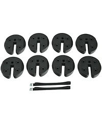 Vebreda 8 pieces Weight Plates Patio Canopy Tent Gazebo Shade Umbrella Water Filled