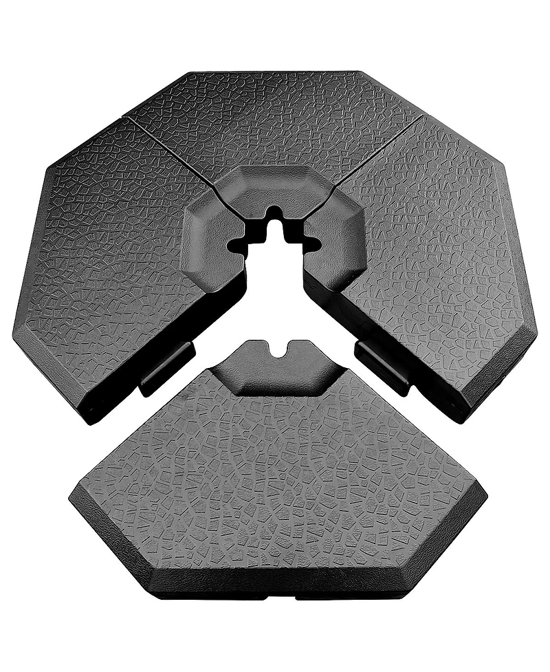 Skonyon 4 Pieces Patio Cantilever Offset Umbrella Weights Base Plate Set