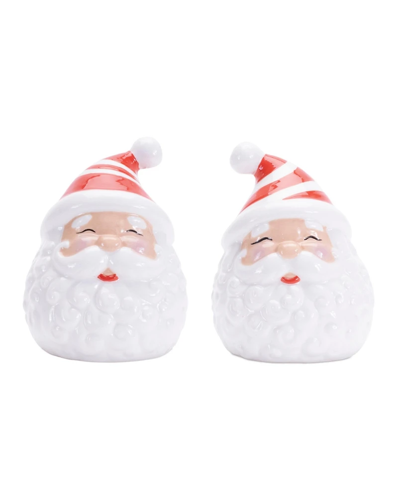 Slickblue Santa Salt & Pepper Shakers Festive and Fun Holiday Kitchen Accessories (Set of 2)