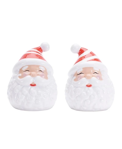 Slickblue Santa Salt & Pepper Shakers Festive and Fun Holiday Kitchen Accessories (Set of 2)