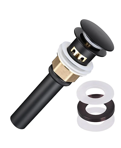 Aquaterior Pop Up Drain with Overflow Mounting Ring Kit for Countertop Sink