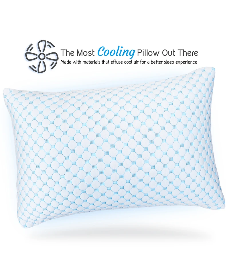 Nestl Memory Foam Gel Infused Reversible Cooling Pillow