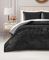 Juicy Couture Crushed Velvet 3-Pc. Comforter Set