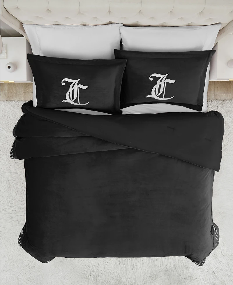 Juicy Couture Reversible Velvet Comforter Set