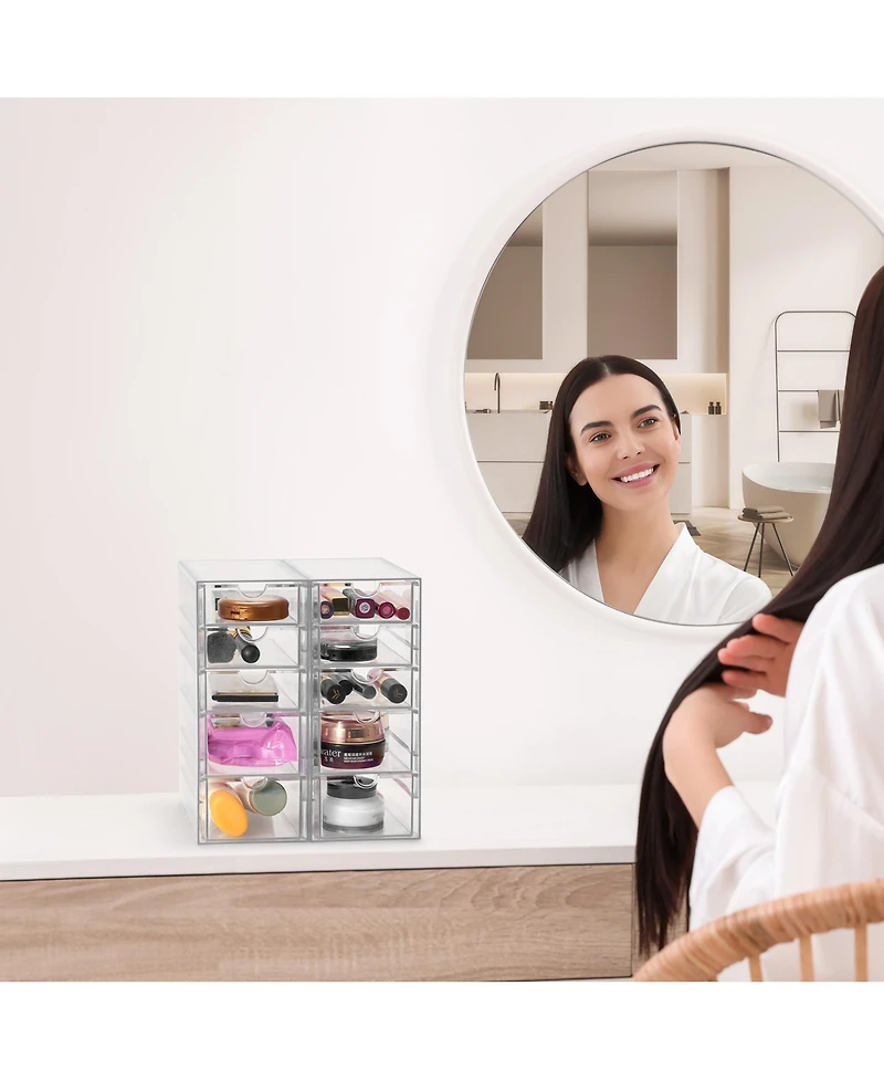 Sorbus Drawers Acrylic Organizer for Makeup, Organization and Storage, Art Supplies, Jewelry, Stationary