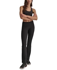 Dkny Women's Balance Compression High-Waist Flared Leggings