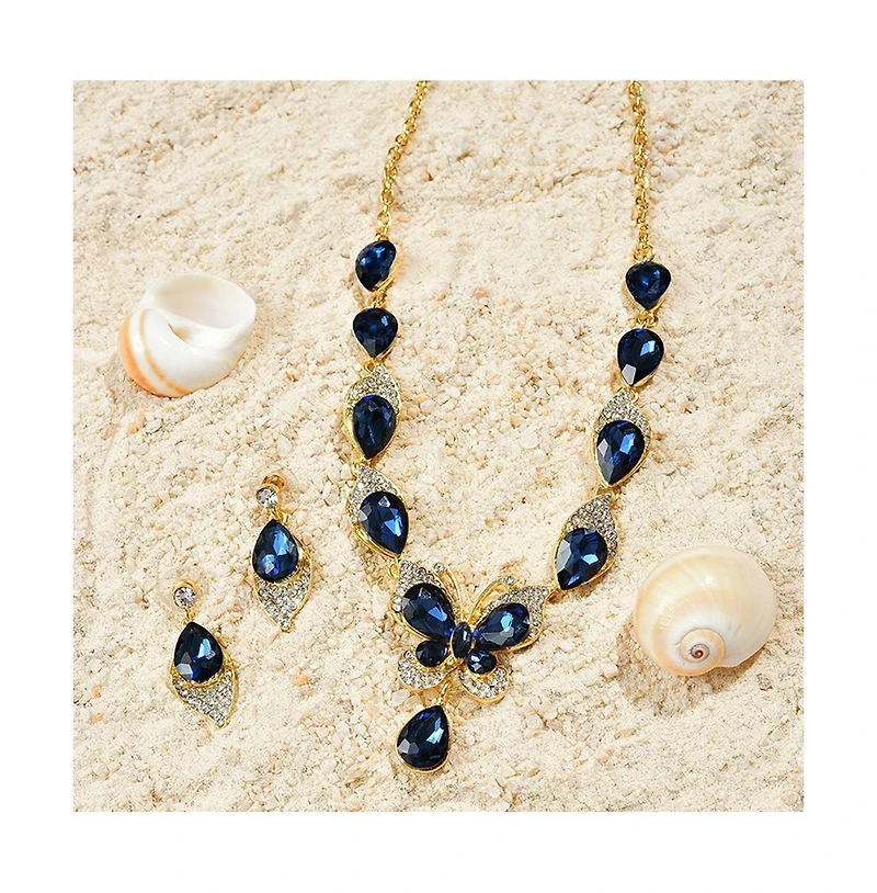 Sohi Women's Butterfly Jewellery Set