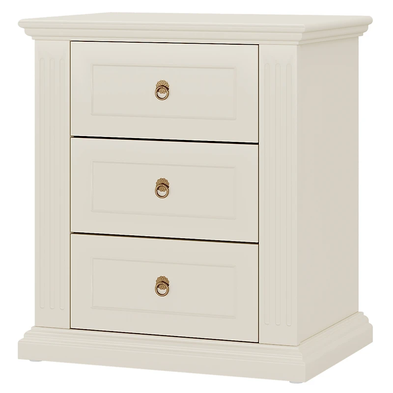 Tribesigns 3-Drawer Nightstand, Wood Night Stand with Storage Drawers, Modern Bedside Table Side End Table for Bedroom
