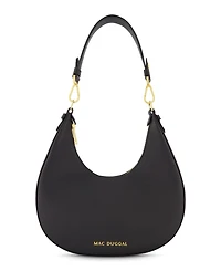 Gold Plated Hardware Grain Leather Hobo Bag