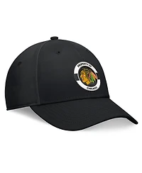 Fanatics Men's Black Chicago Blackhawks Authentic Pro Training Camp Flex Hat