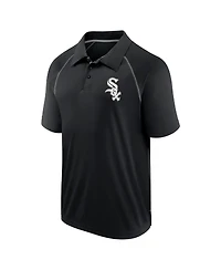 Fanatics Men's Black Chicago White Sox Strong Alone Raglan Polo