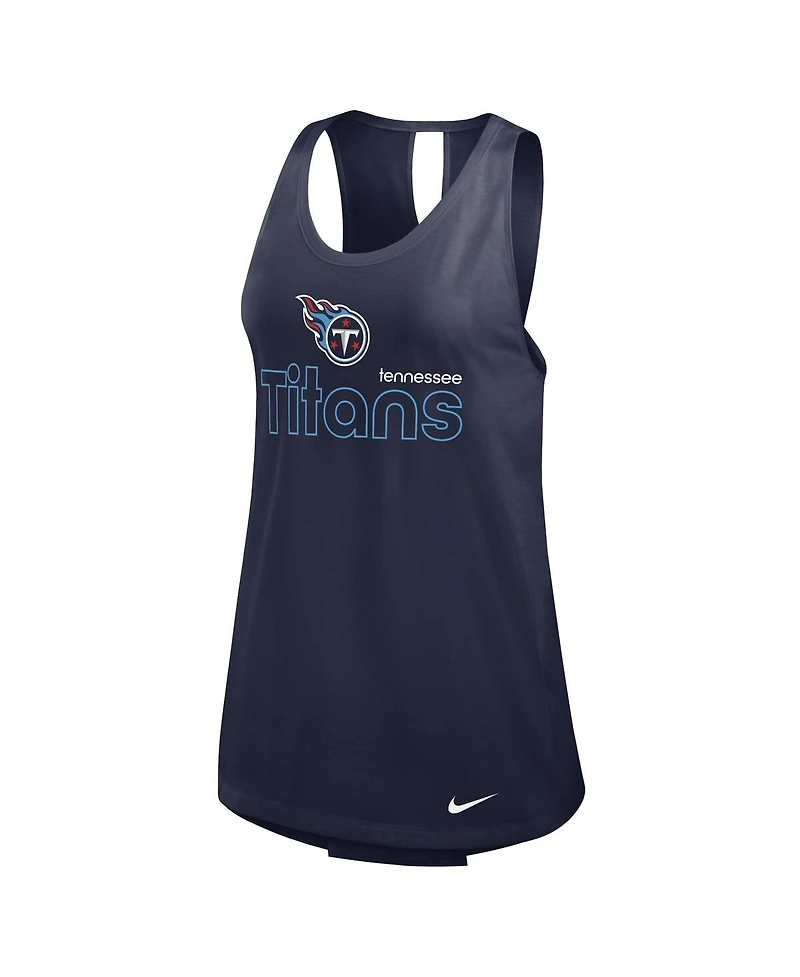 Nike Women's Navy Tennessee Titans Performance Tank Top