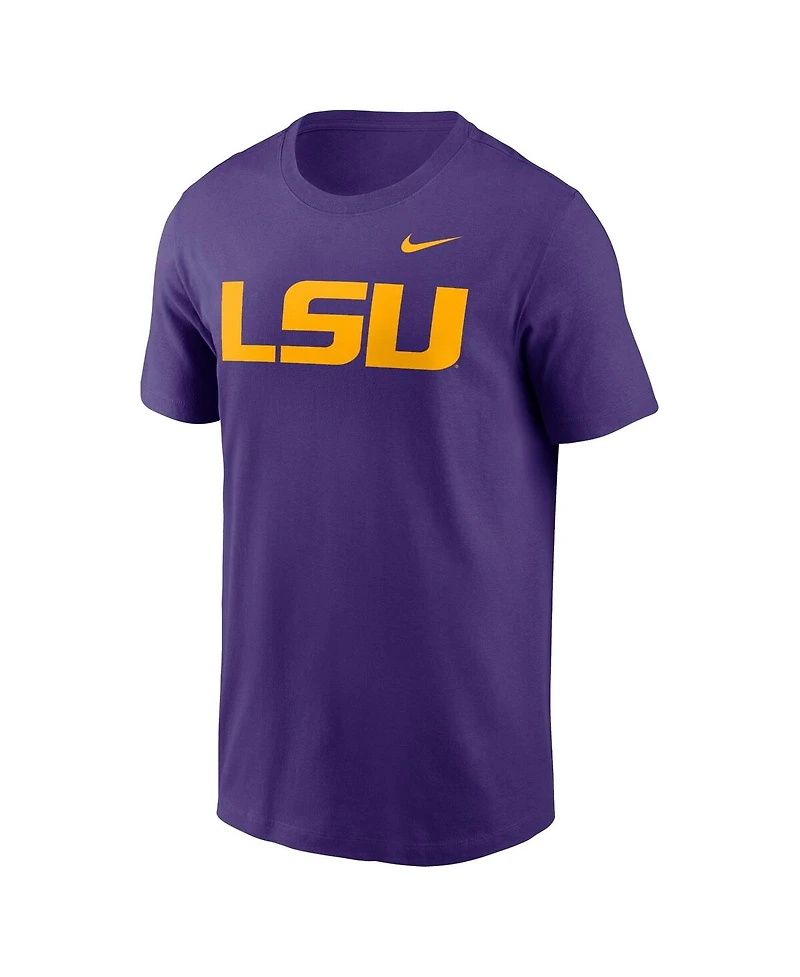 Nike Men's Purple Lsu Tigers Primetime Evergreen Logo T-Shirt