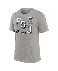 Nike Men's Heather Gray Penn State Nittany Lions Blitz Roll Call Tri-Blend T-Shirt