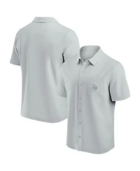 Fanatics Men's Gray Minnesota Vikings Front Office Button-Up Shirt