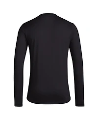 Adidas Men's Black Louisville Cardinals Locker Football Pre-Game Aeroready Long Sleeve T-Shirt