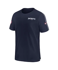 Nike Men's Navy New England Patriots 2024 Sideline Coach Uv Performance T-Shirt