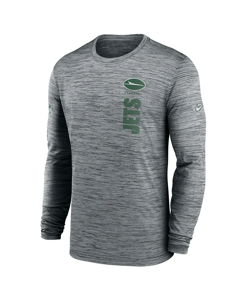 Nike Men's New York Jets 2024 Sideline Velocity Performance Long Sleeve T-Shirt