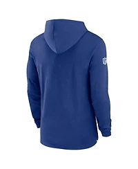 Nike Men's Royal New York Giants Sideline Hoodie Performance Long Sleeve T-Shirt