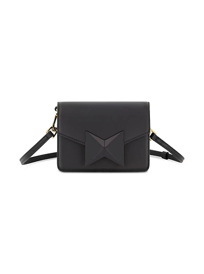 Mini Leather Gold Strap Crossbody Bag