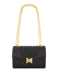 Gold Chain Quilted Napa Leather Handbag