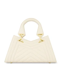 Quilted Napa Leather Angular Handbag