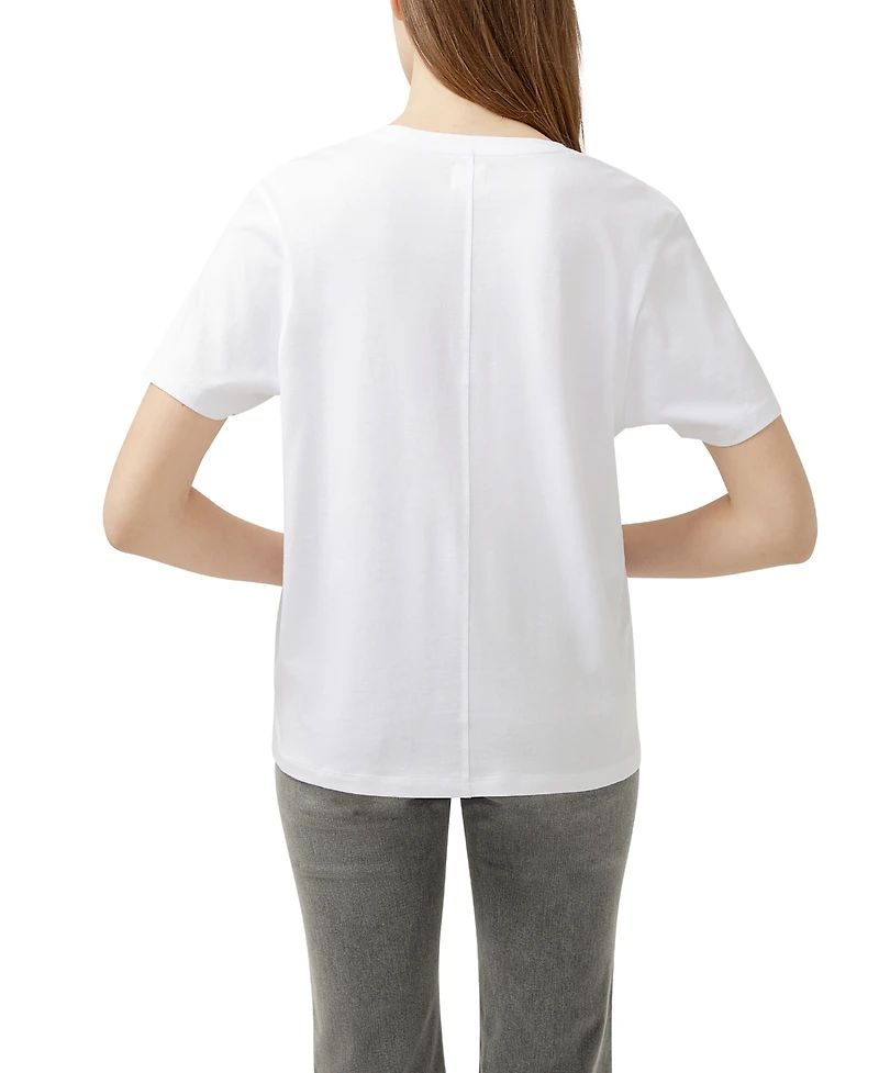 Jag Women's Drapey Luxe V-Neck Tee