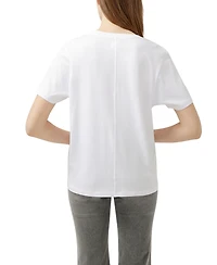 Jag Women's Drapey Luxe V-Neck Tee