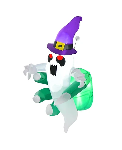 3.6 Ft Halloween Inflatable Ghost Broke Out from Window