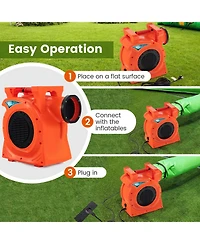2200W 3 Hp Commercial Air Blower for Giant Outdoor Inflatable Bounce House