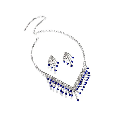Sohi Women's Crystal Jewellery Set