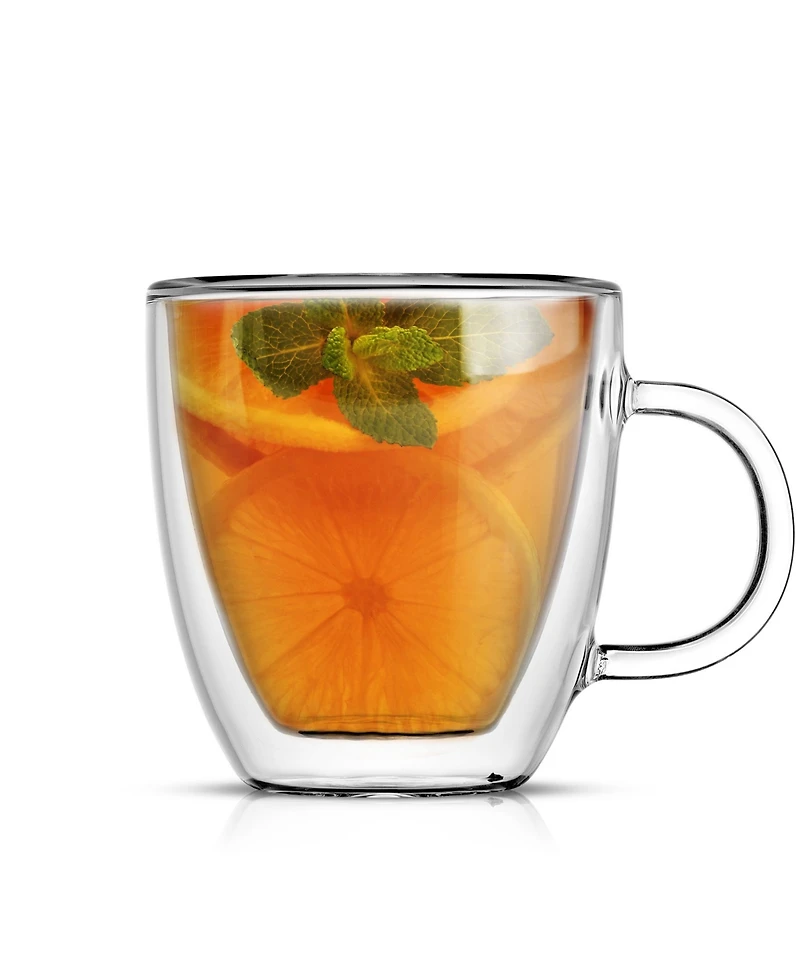 JoyJolt Savor Double Wall Espresso Glasses, Set of 2