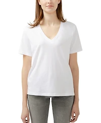 Jag Women's Drapey Luxe V-Neck Tee