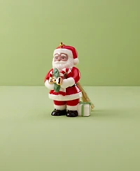 Lenox Santa Claus Holding Christmas Pickle Ornament