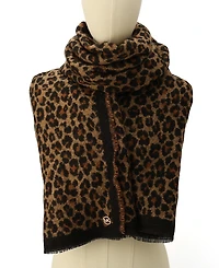 Michael Michael Kors Women's Boucle Leopard-Print Scarf