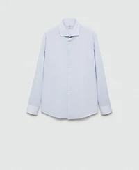 Mango Men's Twill Pinstripe Dress Shirt