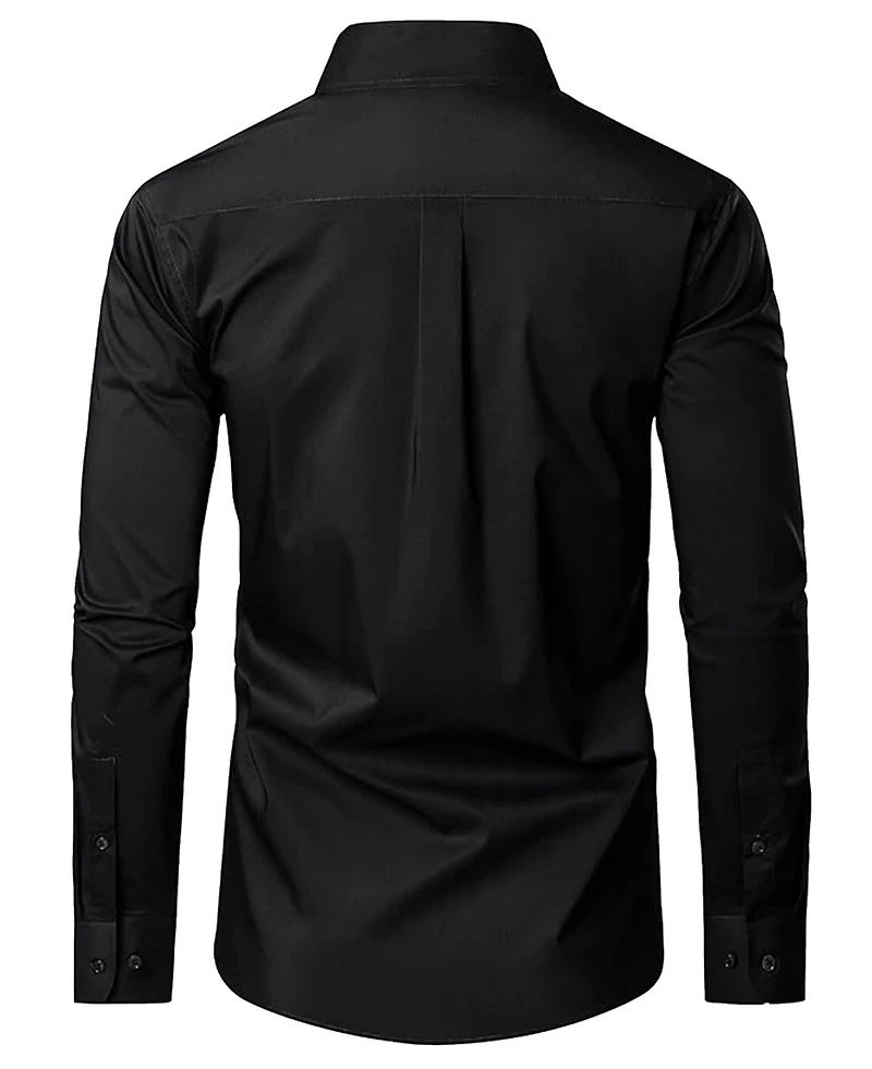Blue Ice Men's Long Sleeve Classic Dress Shirt