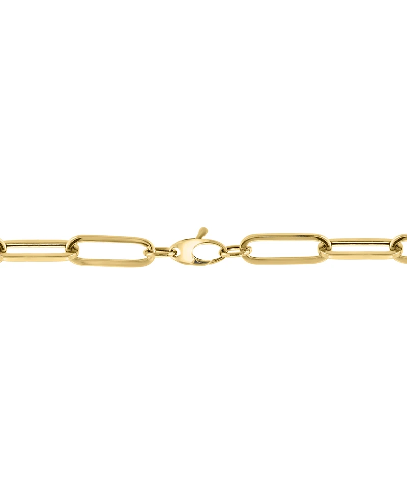 Effy Diamond Paperclip Link 18" Collar Necklace (2 ct. t.w.) in 14k Two-Tone Gold