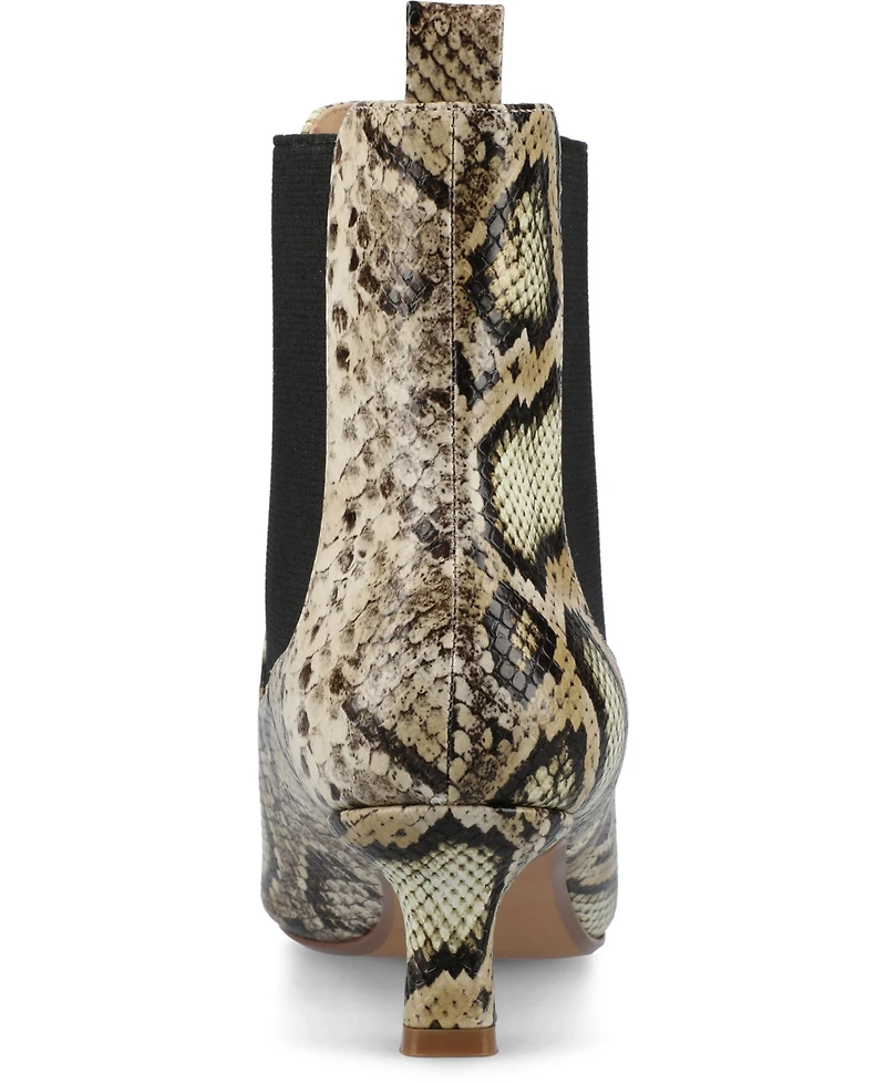 Journee Collection Women's Tenlee Pointed Toe Kitten Heel Dress Booties