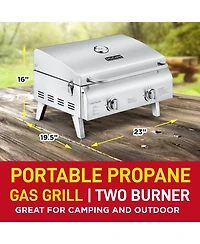 Bakken- Swiss Portable Stainless Steel Gas Grill
