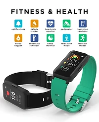 iTouch Active 4 Unisex Silicone Strap Fitness Tracker 42.7mm