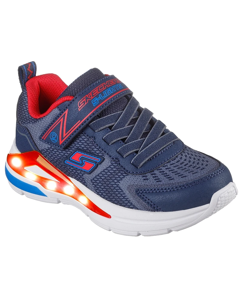 Skechers Little Boys S-Lights: Tri-Namics Light-Up Stay-Put Closure Casual Sneakers from Finish Line