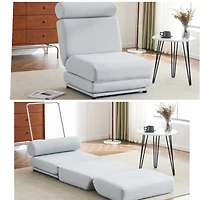 Streamdale Furniture Foldable Sofa Bed with Pillow, Portable, Breathable Linen