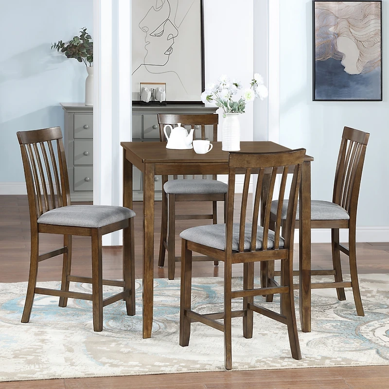 Streamdale Furniture Elegant Solid Wood Counter Height Dining Table Timeless Style, Table Only