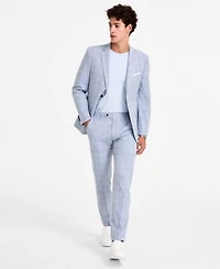 Alfani Mens Slim Fit Plaid Suit Separates Created For Macys