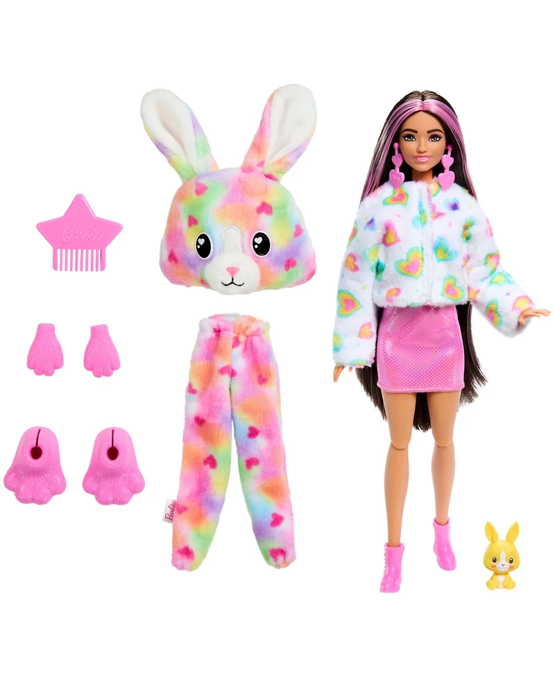 Barbie Cutie Reveal Bunny Color Dream Doll Series with 10 Surprises & Accessories