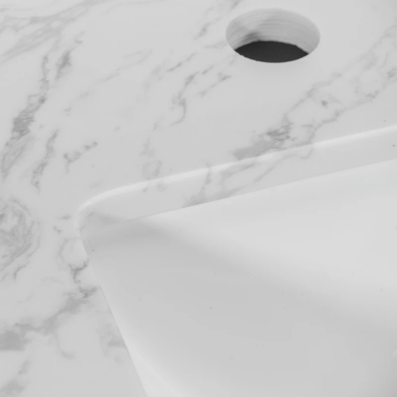 Streamdale Furniture 31 Inch Bathroom Vanity Top Stone Carrara New Style Tops With Rectangle Undermount