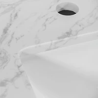 Streamdale Furniture 31 Inch Bathroom Vanity Top Stone Carrara New Style Tops With Rectangle Undermount