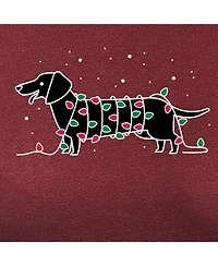 Hybrid Apparel Dachshund Lights Plus Graphic Pullover